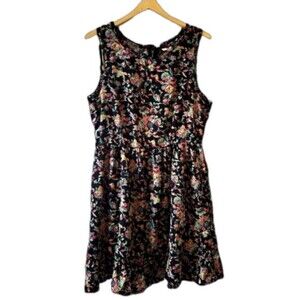 Vintage floral sundress Small mini coastal cowgirl Y2K bohemian​ sleeveless